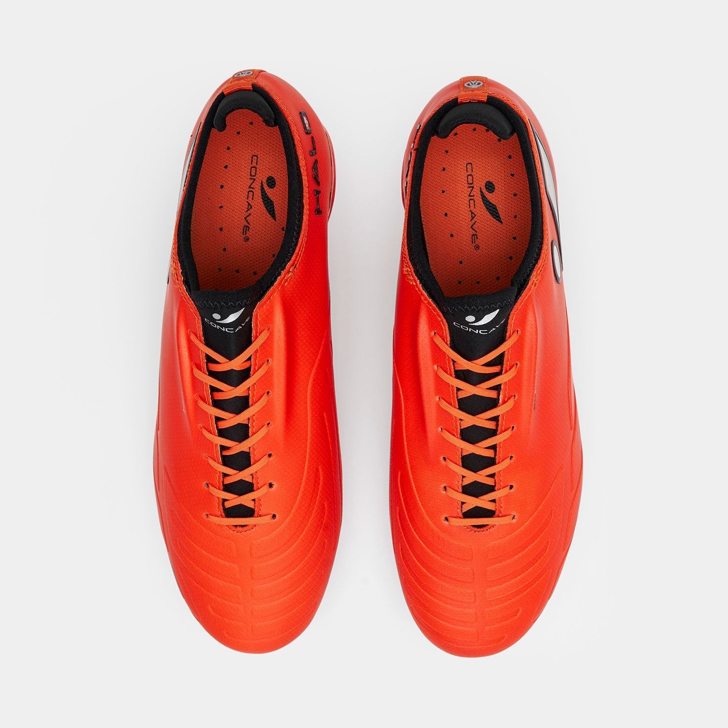 Concave Halo + Maze Chrome FG - Red Orange/Black/Silver