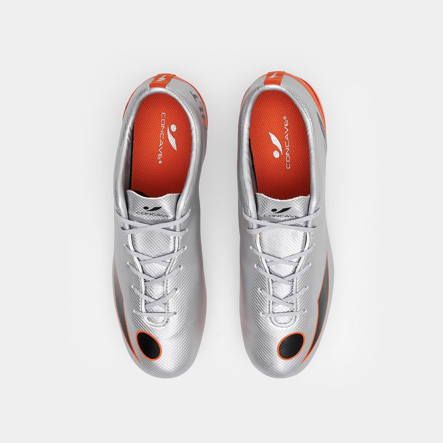 Kids Concave Volt FG - Silver/Red Orange