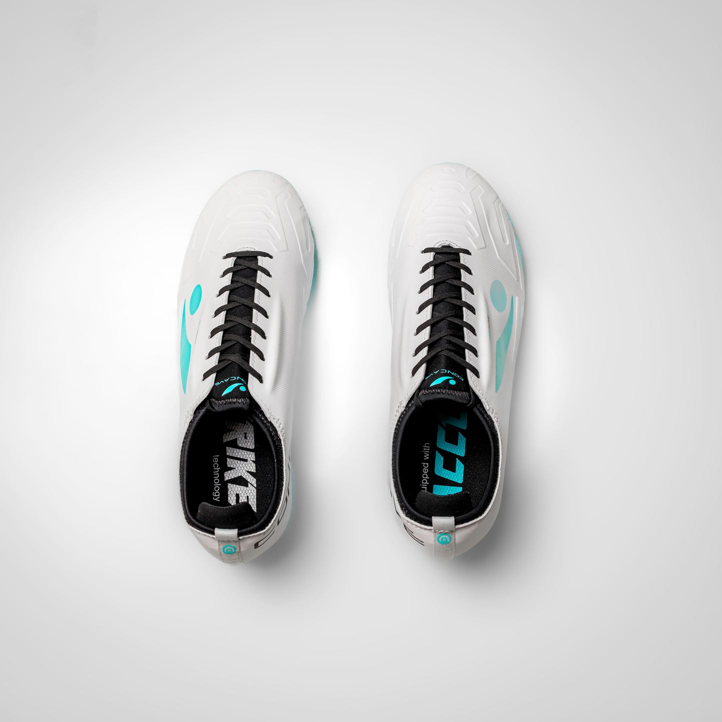 Concave Halo Kids v2 FG - White/Cyan/Black