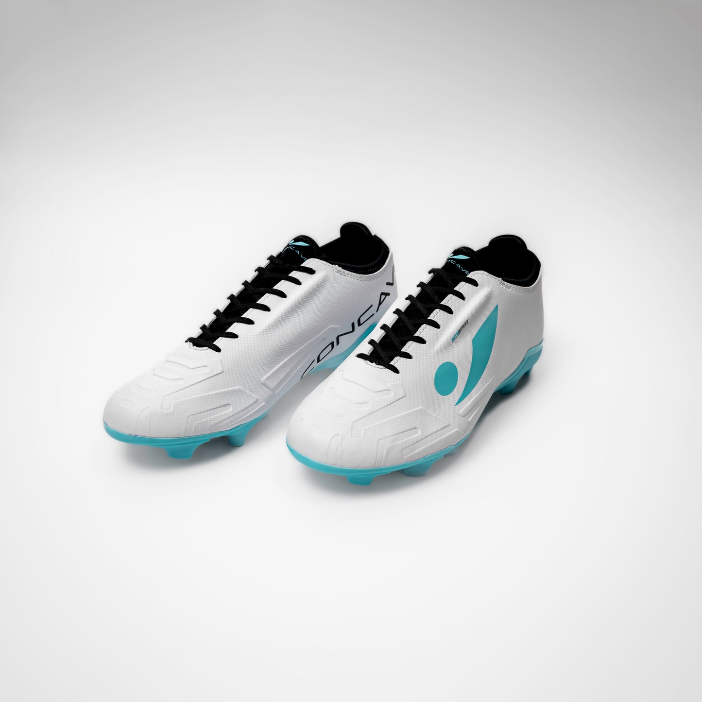 Concave Halo Kids v2 FG - White/Cyan/Black