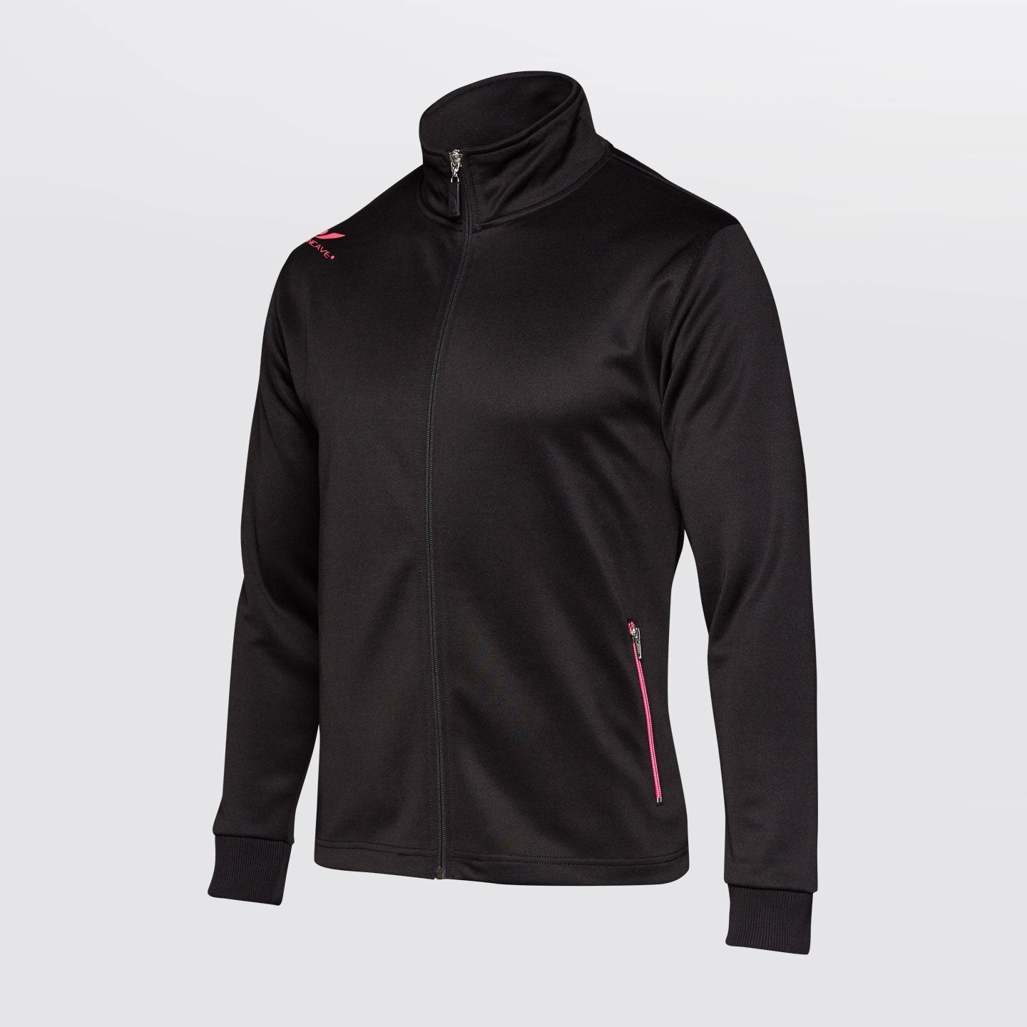 Concave Volt Tracksuit Top - Black/Pink