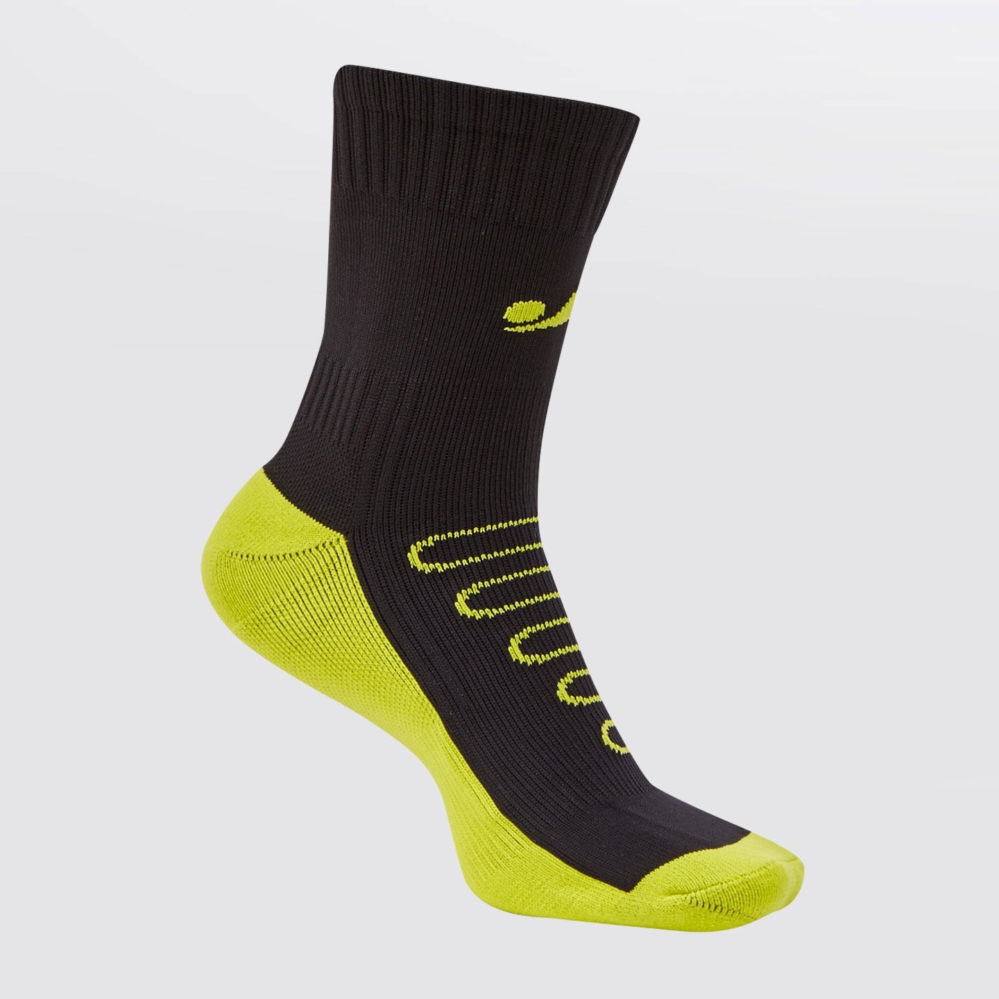 Concave Performance Mid Socks - Black/Lime