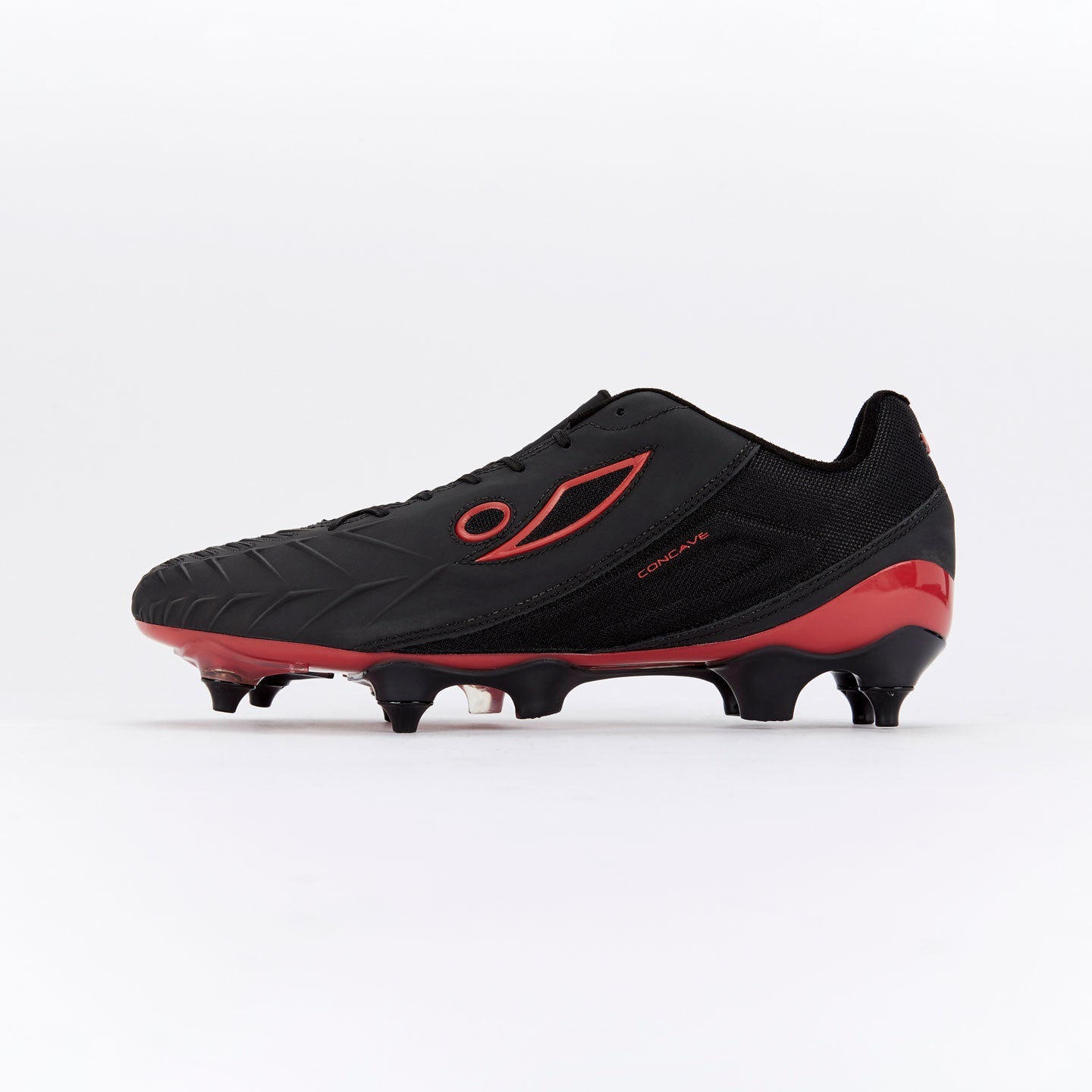 Concave Halo + Leather SG - Black/Red