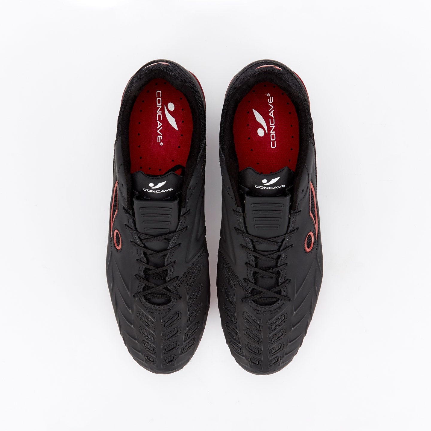 Concave Halo + Leather SG - Black/Red