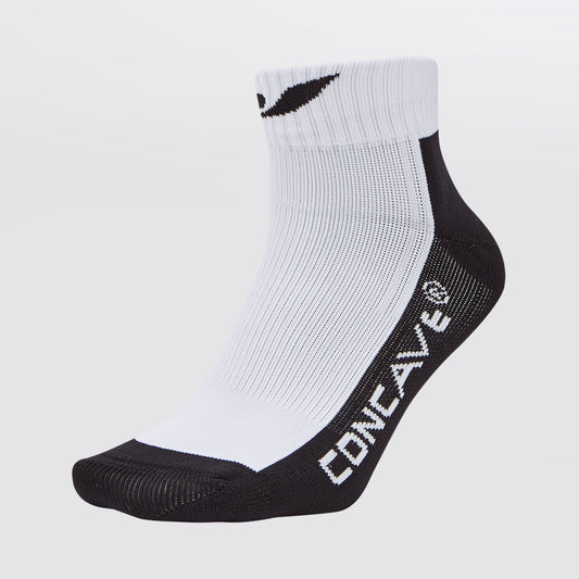 Concave Low Socks - White/Black
