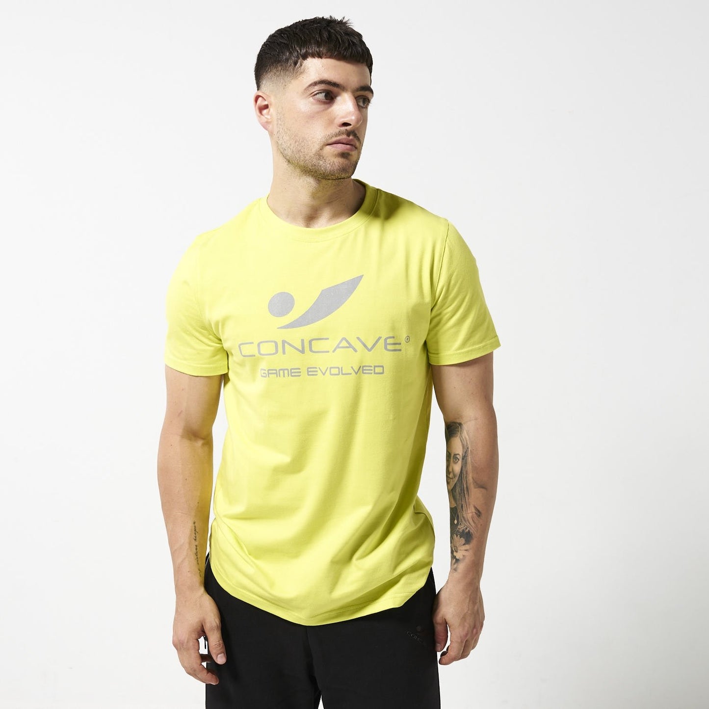 Concave T-Shirt - Lime/Silver