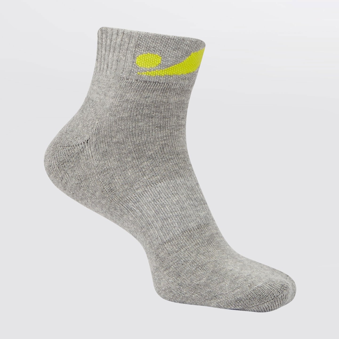 Concave Jogger Sock - Grey/Lime