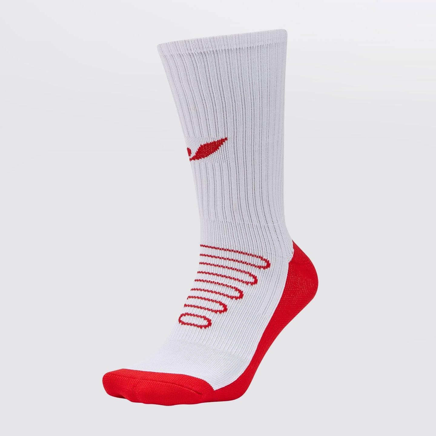 Concave Performance Mid Socks - White/Red