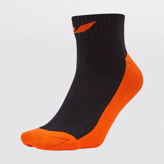 Concave Low Socks - Black/Fl Orange