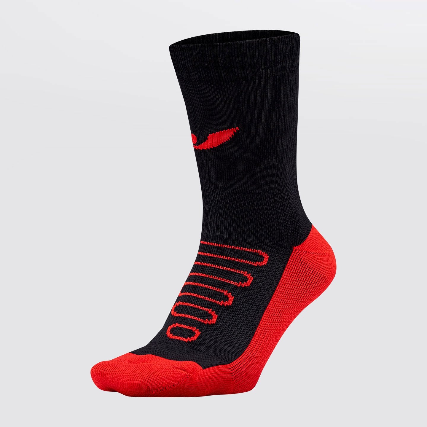 Concave Performance Mid Socks - Black/Red