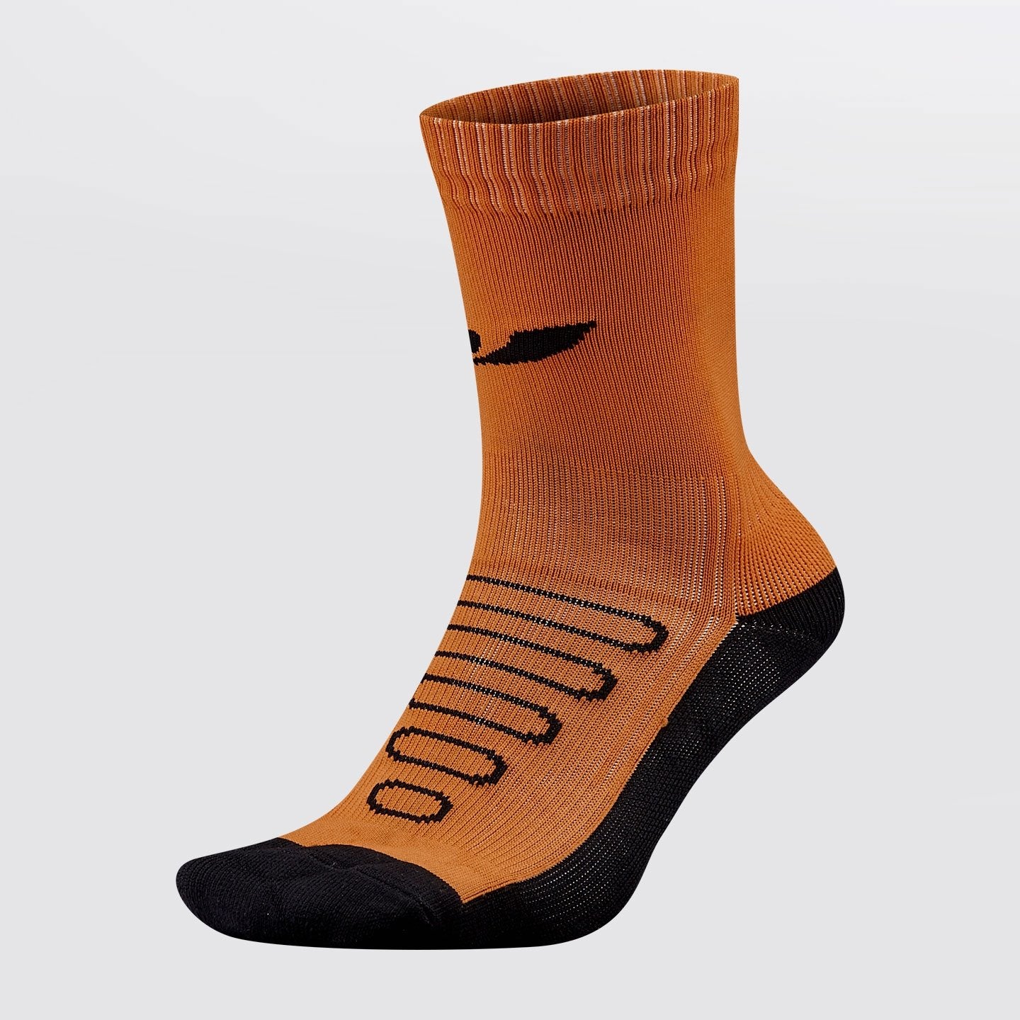 Concave Performance Mid Sock - Orange/Charcoal